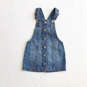 BabyGap button front dress jumper EUC XS(4/5T)